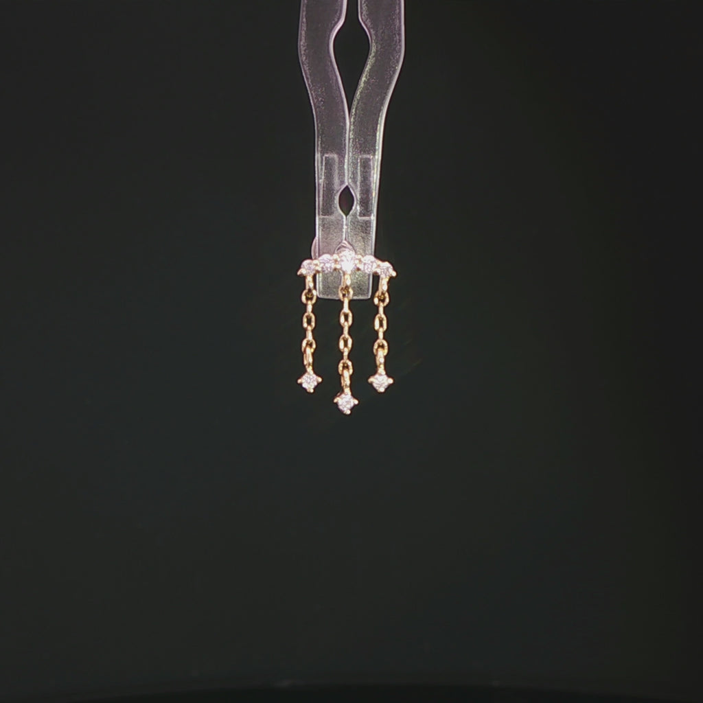 Moving On - Gem Chain Cascade Threadless End by Buddha Jewelry Organics