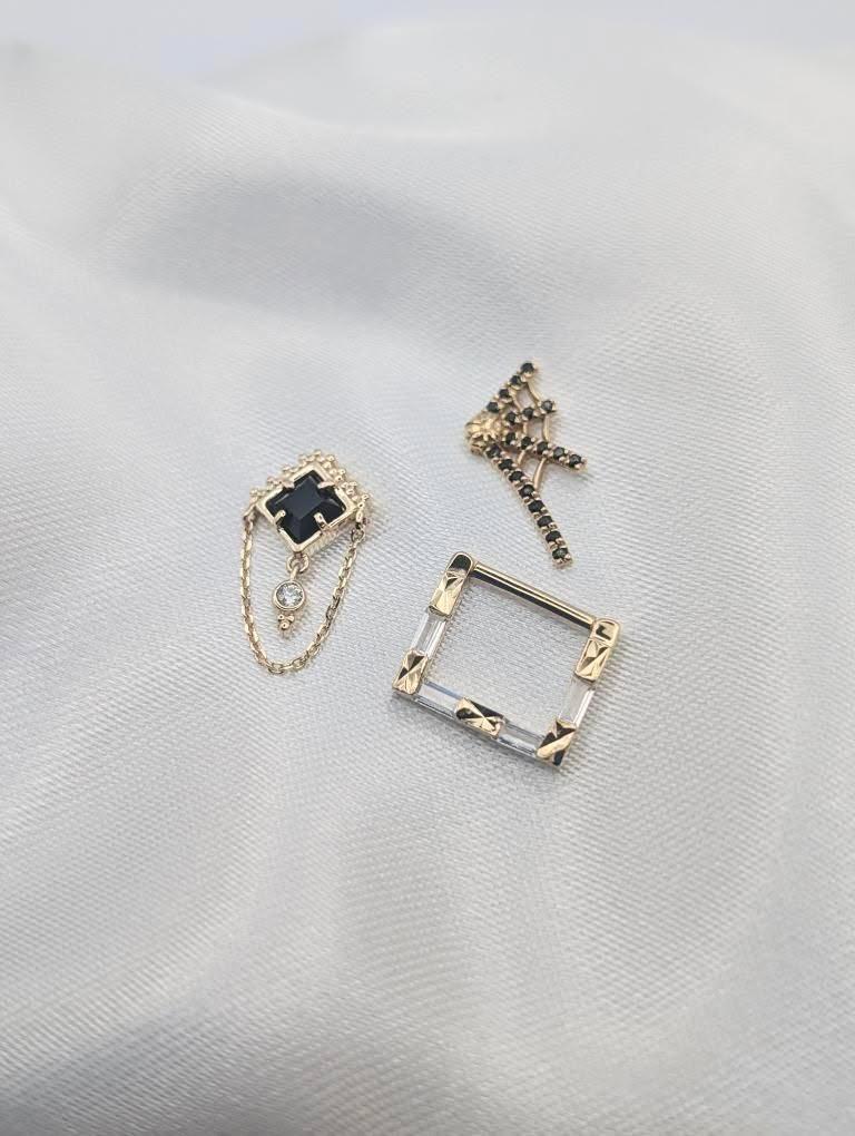 Matter Of Fact | Square Clicker Ring | Ember Body Jewelry