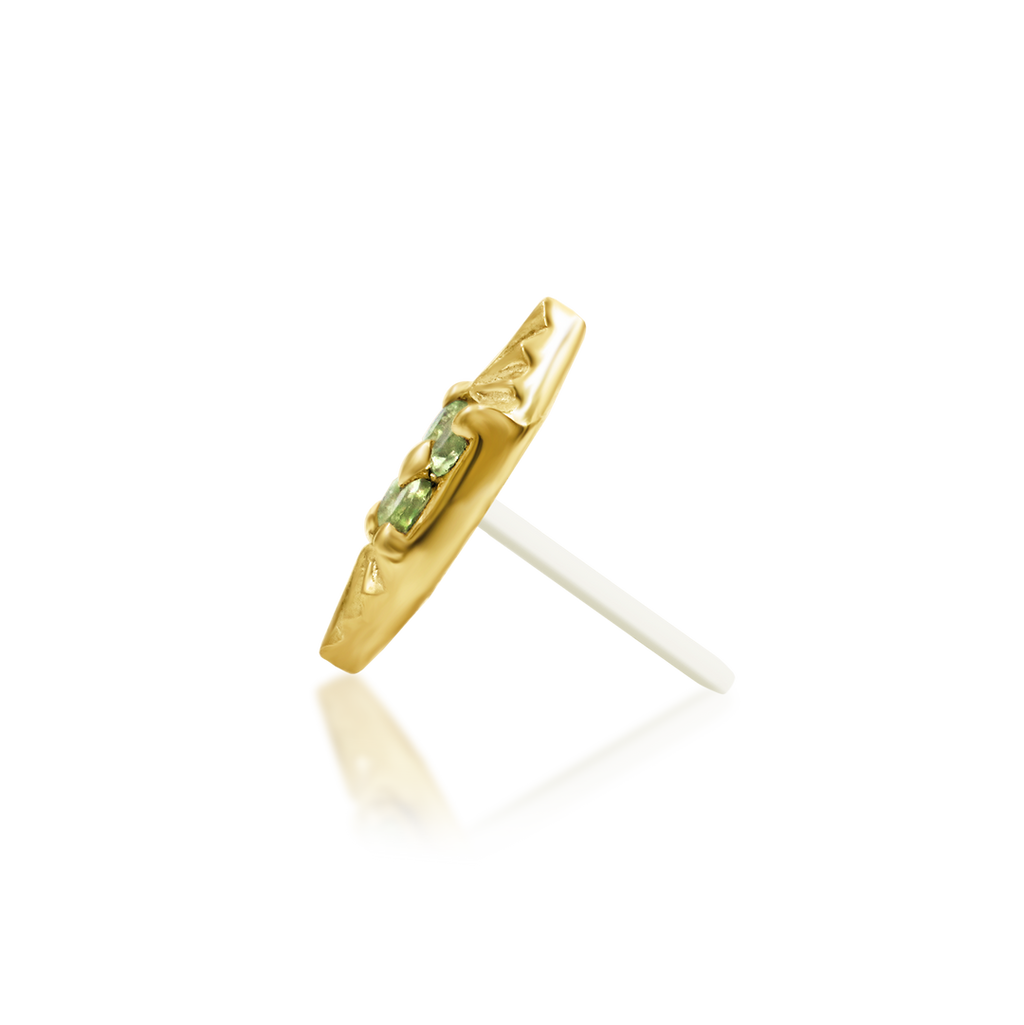 "Livana" Threadless Kryptonite End by Junipurr Jewelry