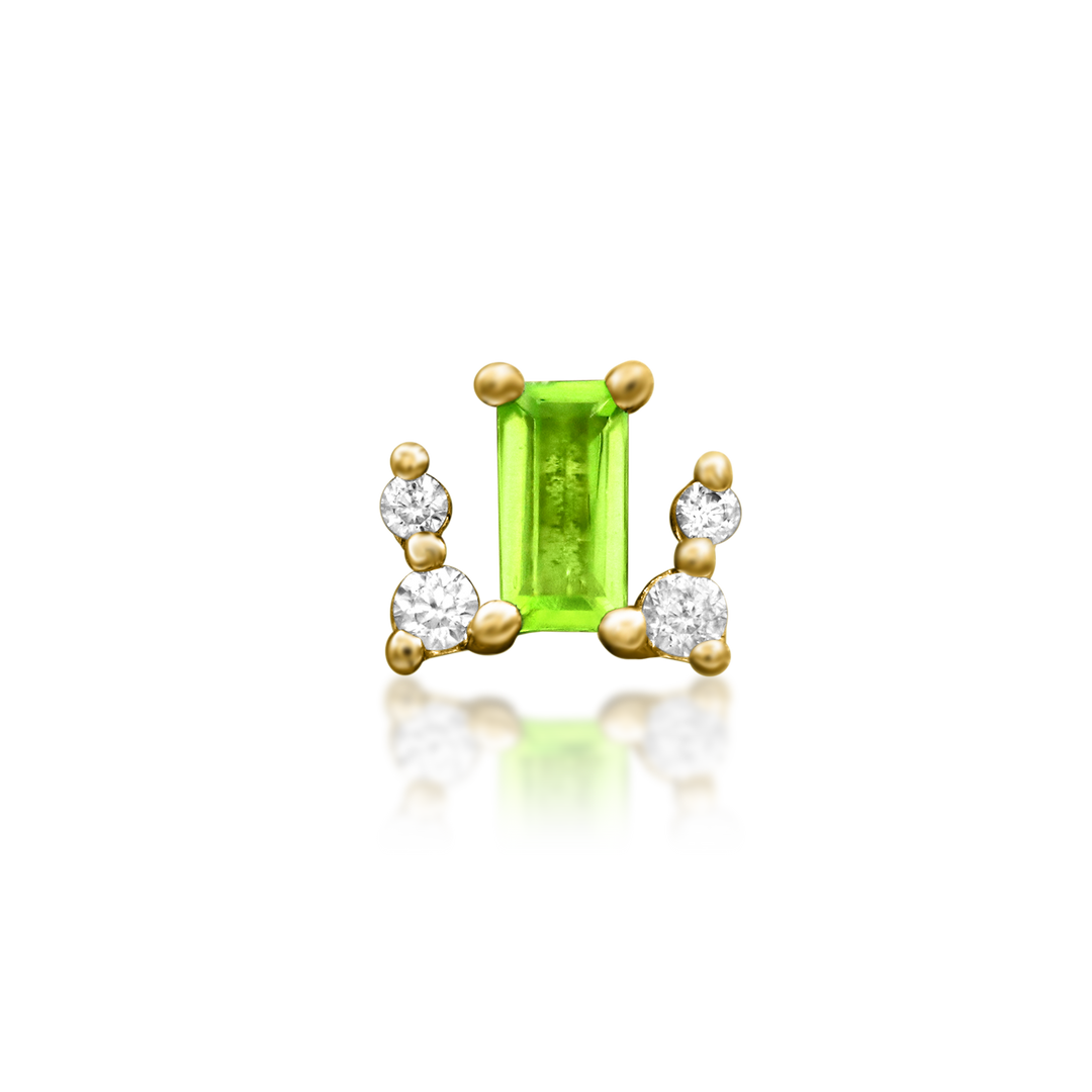 "Alcina" Threadless Kryptonite End by Junipurr Jewelry