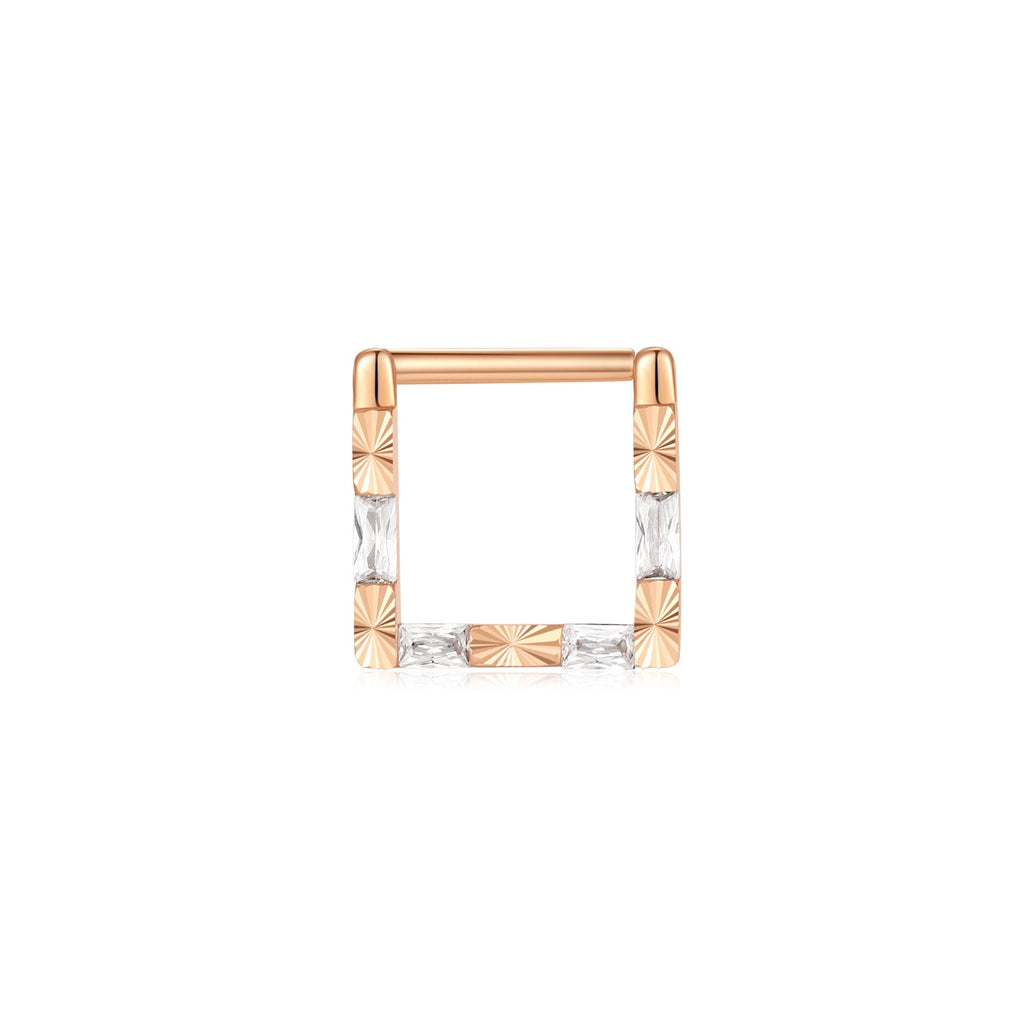 Matter Of Fact | Square Clicker Ring | Ember Body Jewelry