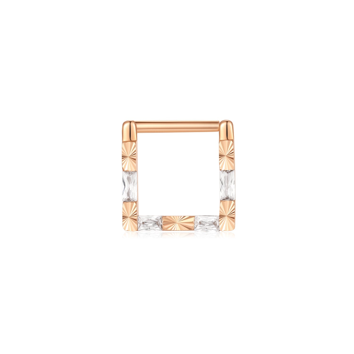 Matter Of Fact | Square Clicker Ring | Ember Body Jewelry