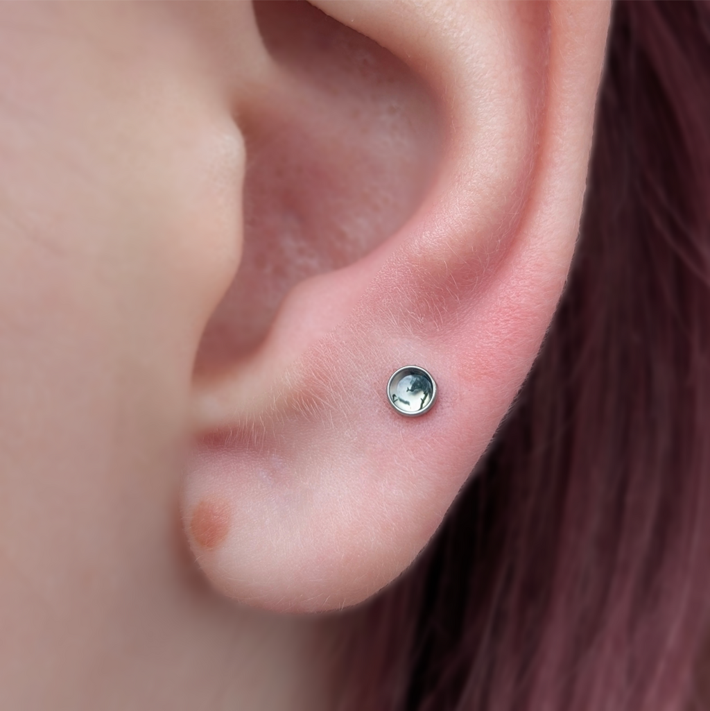 IN STOCK | Bezel-set Opal & Gemstone Cabochon Ends | Junipurr Jewelry