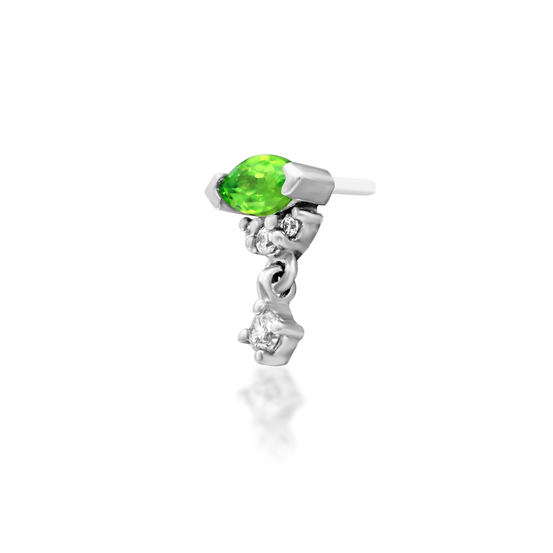 "Rillian" Threadless Kryptonite End by Junipurr Jewelry