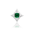 Kingsley - Emerald Green Threadless End | Junipurr Jewelry