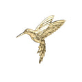 Gold Humming Bird (1) End by Anatometal  *Threadless*