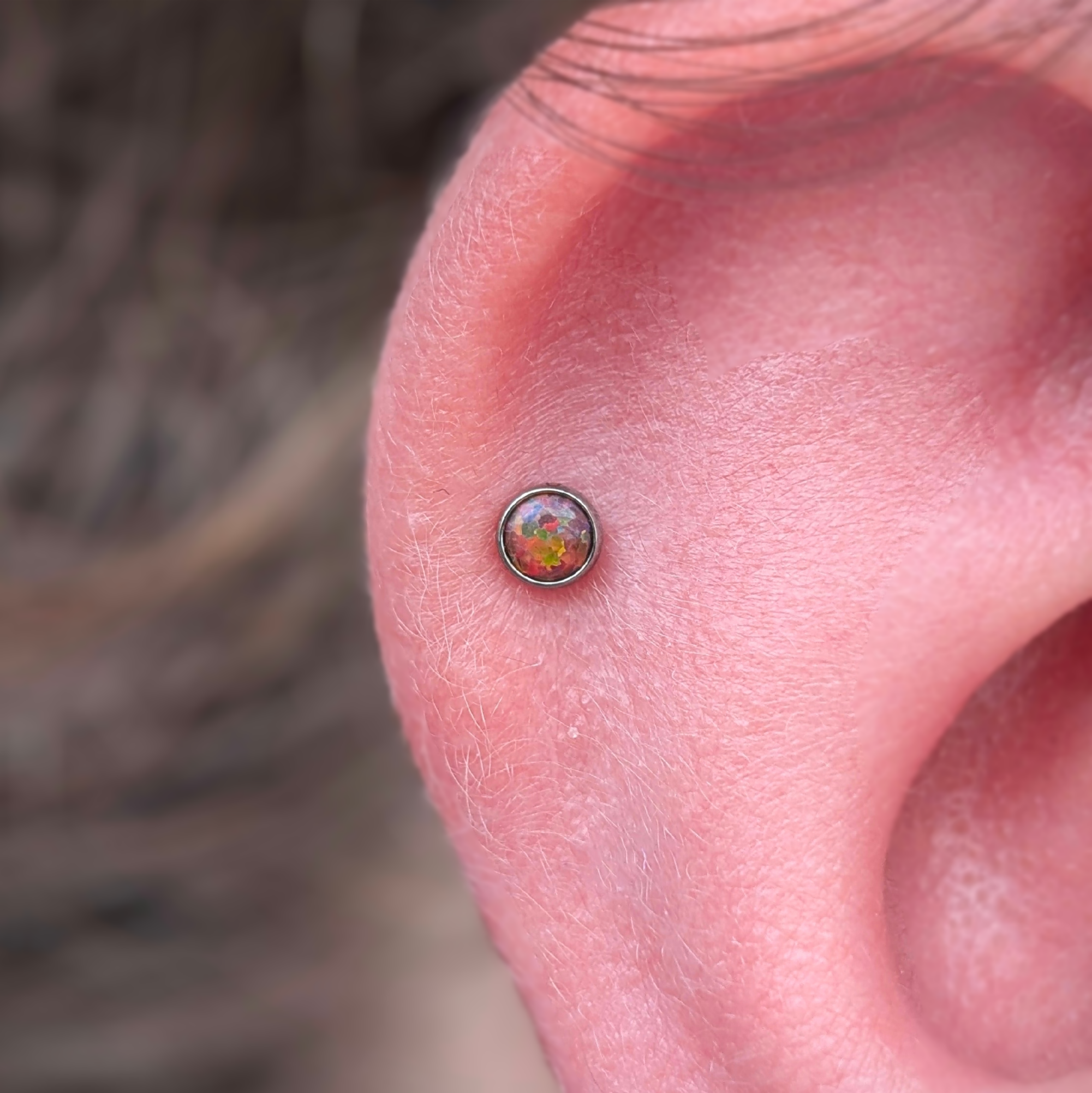 IN STOCK | Bezel-set Opal & Gemstone Cabochon Ends | Junipurr Jewelry