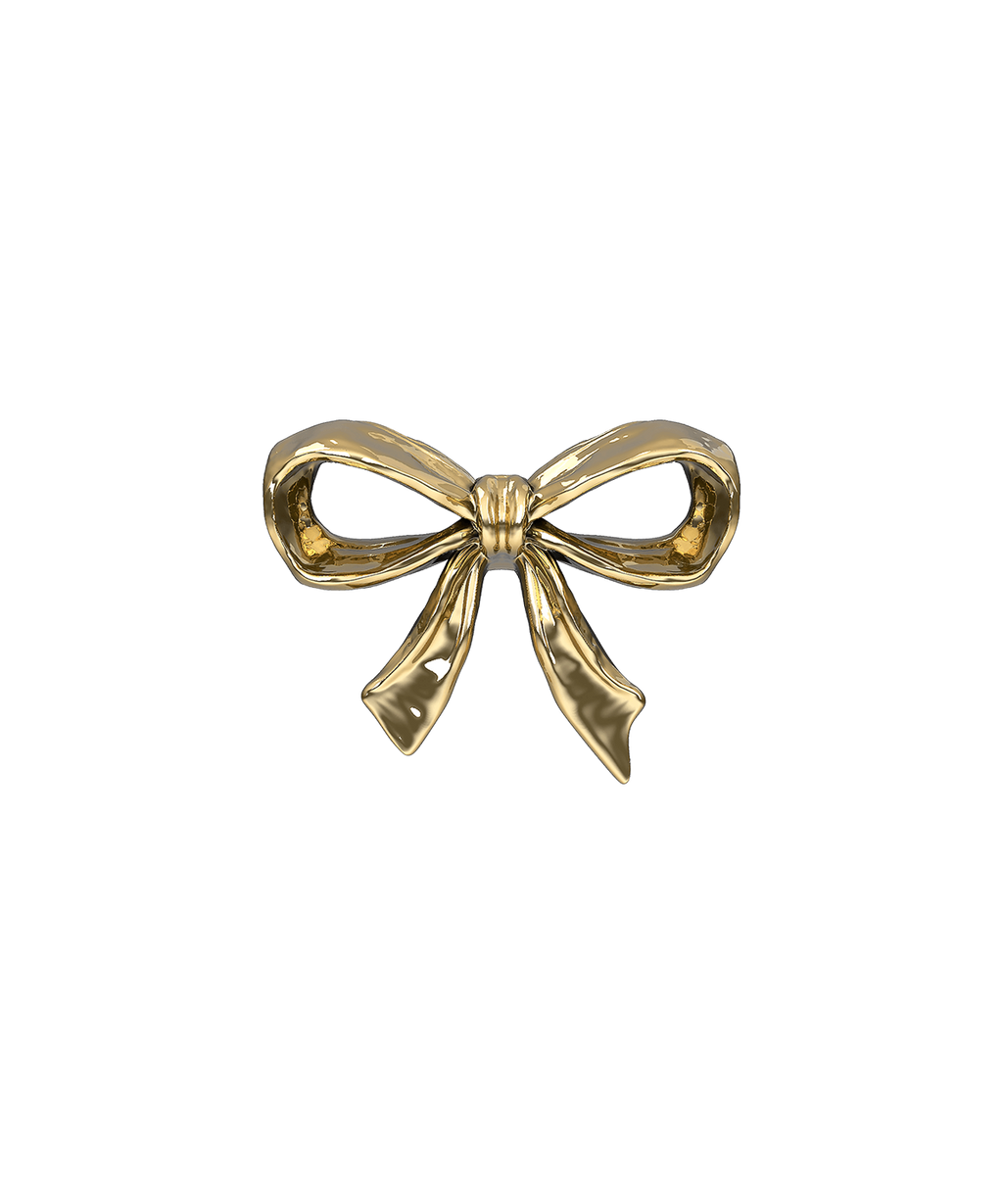 IN STOCK | Anatometal 'Lovely Bow' - 18K Yellow Gold Threadless End & Labret