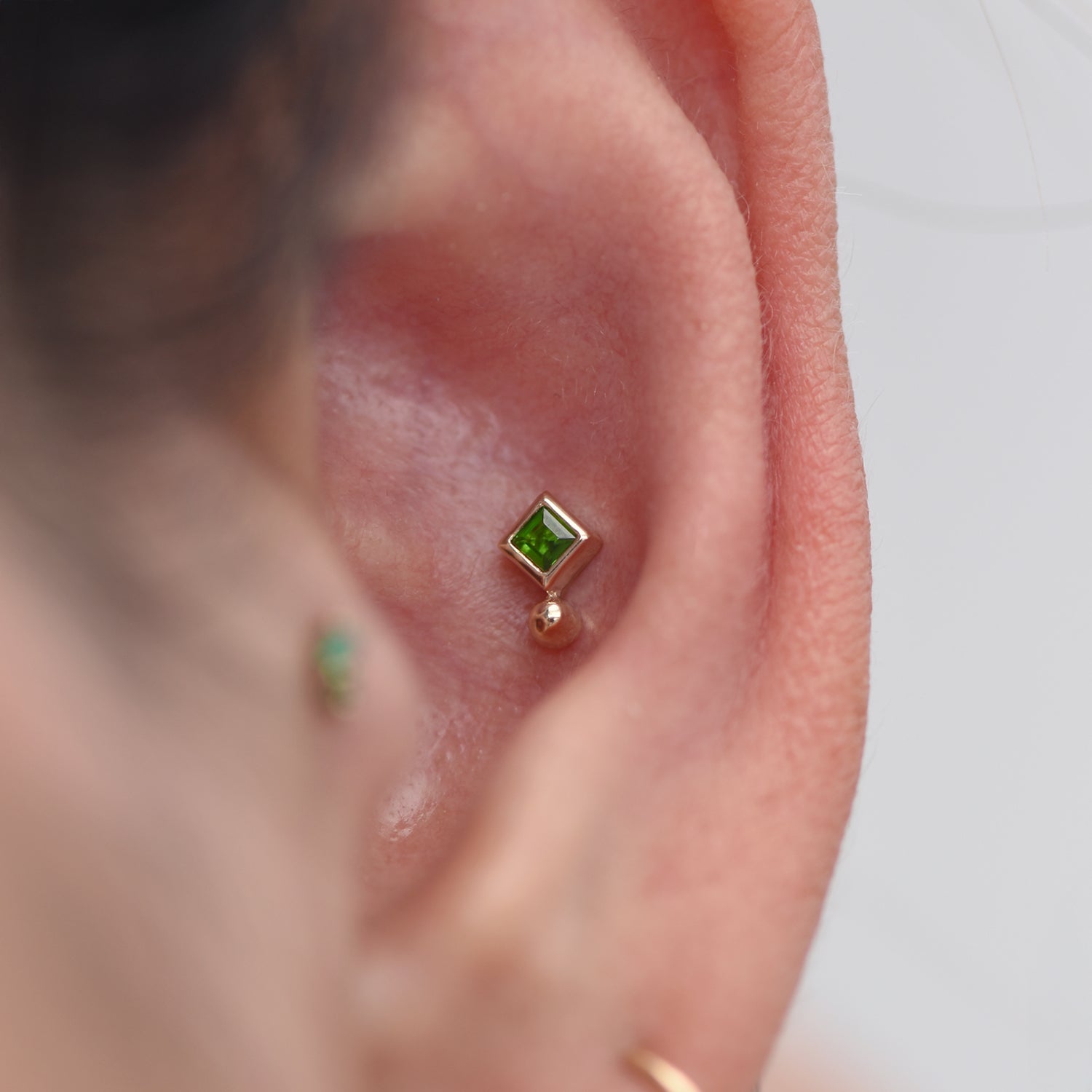 Matcha - Chrome Diopside Threadless End | Ember Jewelry