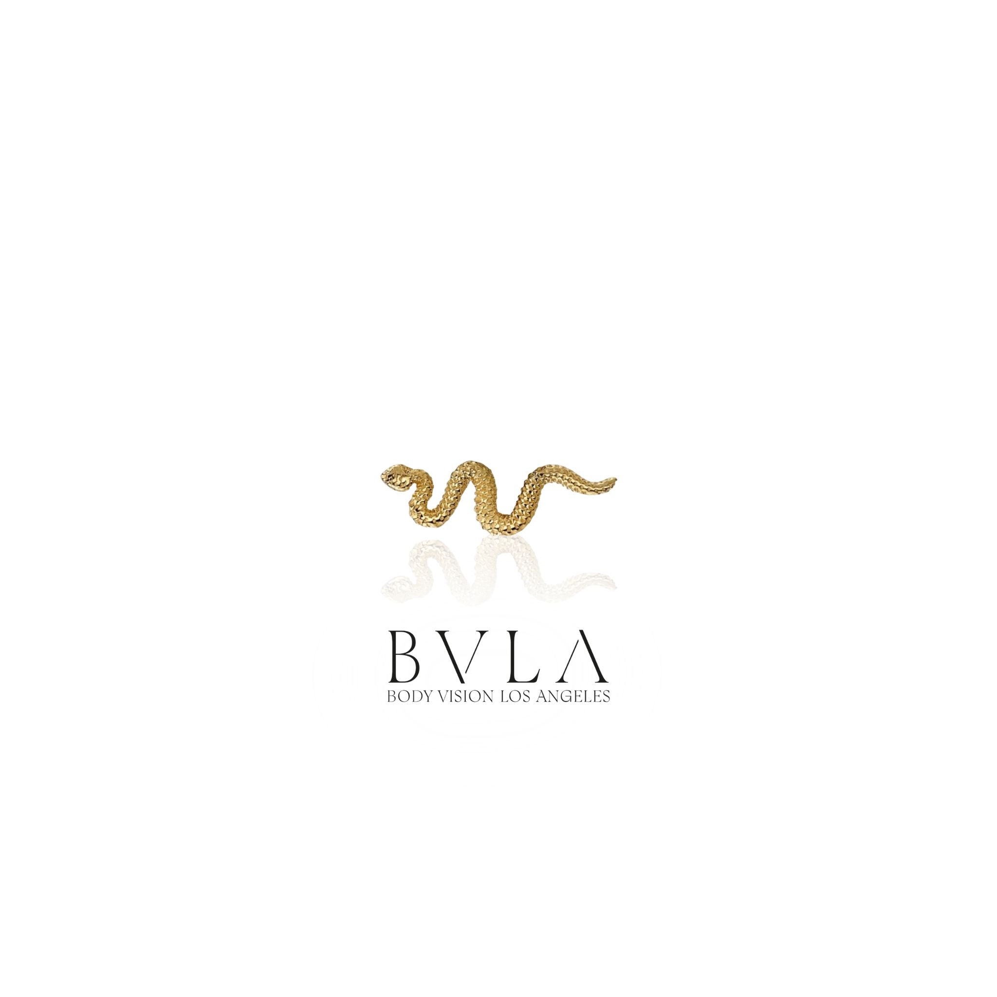 IN STOCK | BVLA | Solid Gold Snake - Internally Threaded End