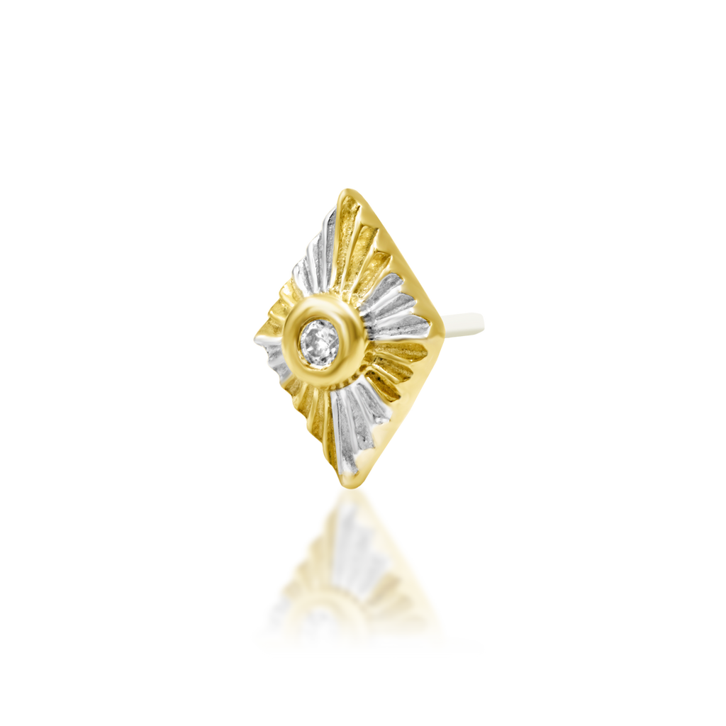 "Hestia"— Yellow & White Gold |  Junipurr Jewelry