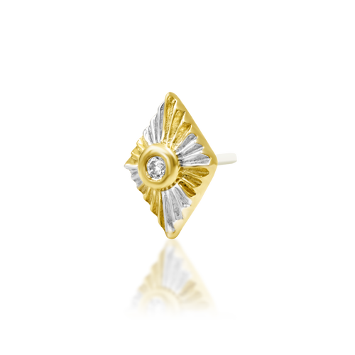 "Hestia"— Yellow & White Gold |  Junipurr Jewelry