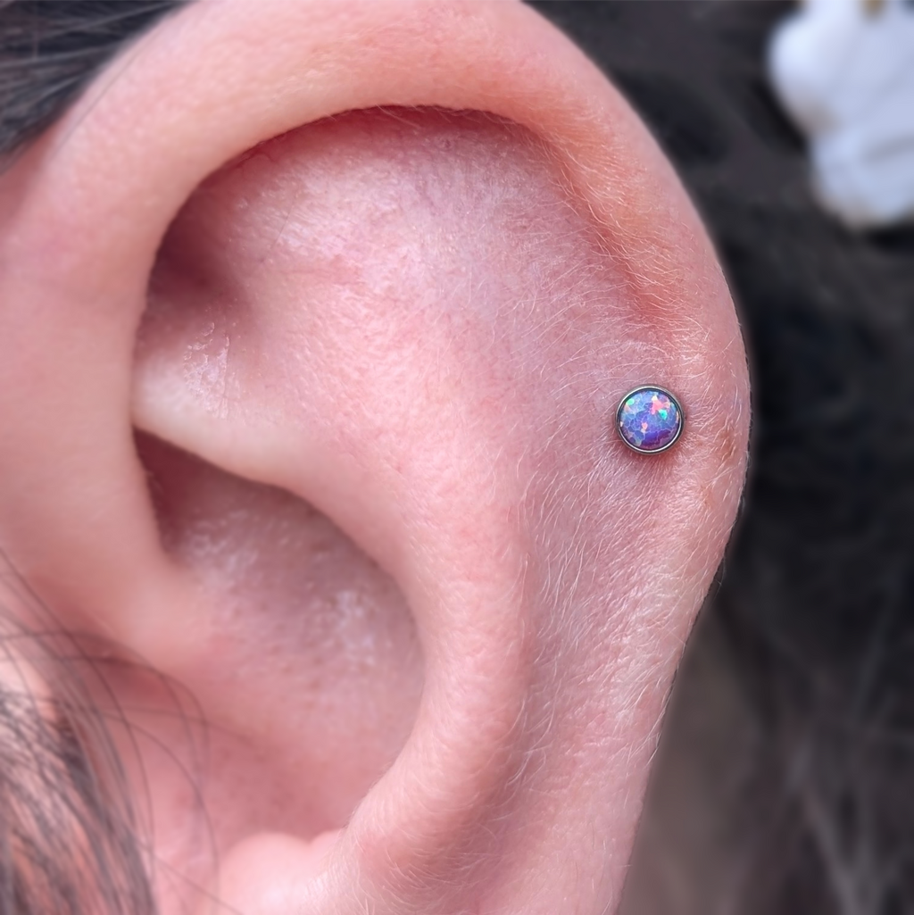 IN STOCK | Bezel-set Opal & Gemstone Cabochon Ends | Junipurr Jewelry