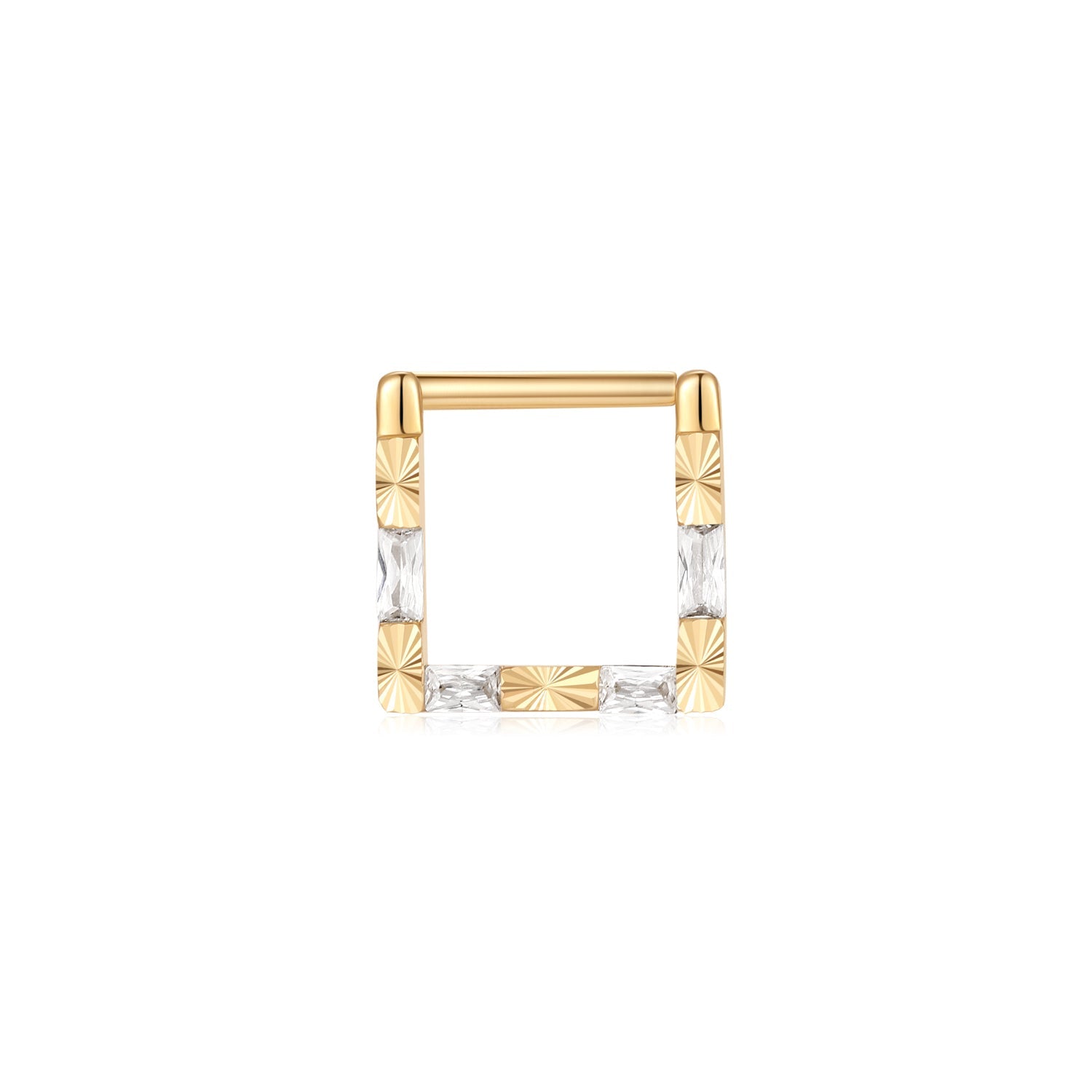 Matter Of Fact | Square Clicker Ring | Ember Body Jewelry
