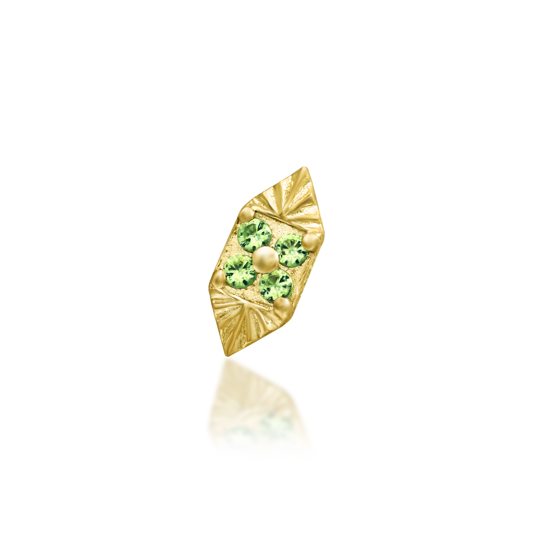 "Livana" Threadless Kryptonite End by Junipurr Jewelry