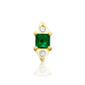 Sylvian - Emerald Green Threadless End | Junipurr Jewelry