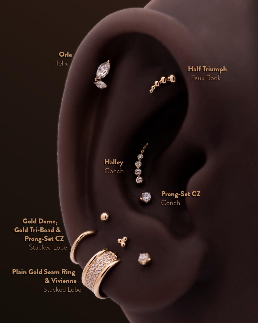 "Halley"— Yellow & White Gold |  Junipurr Jewelry