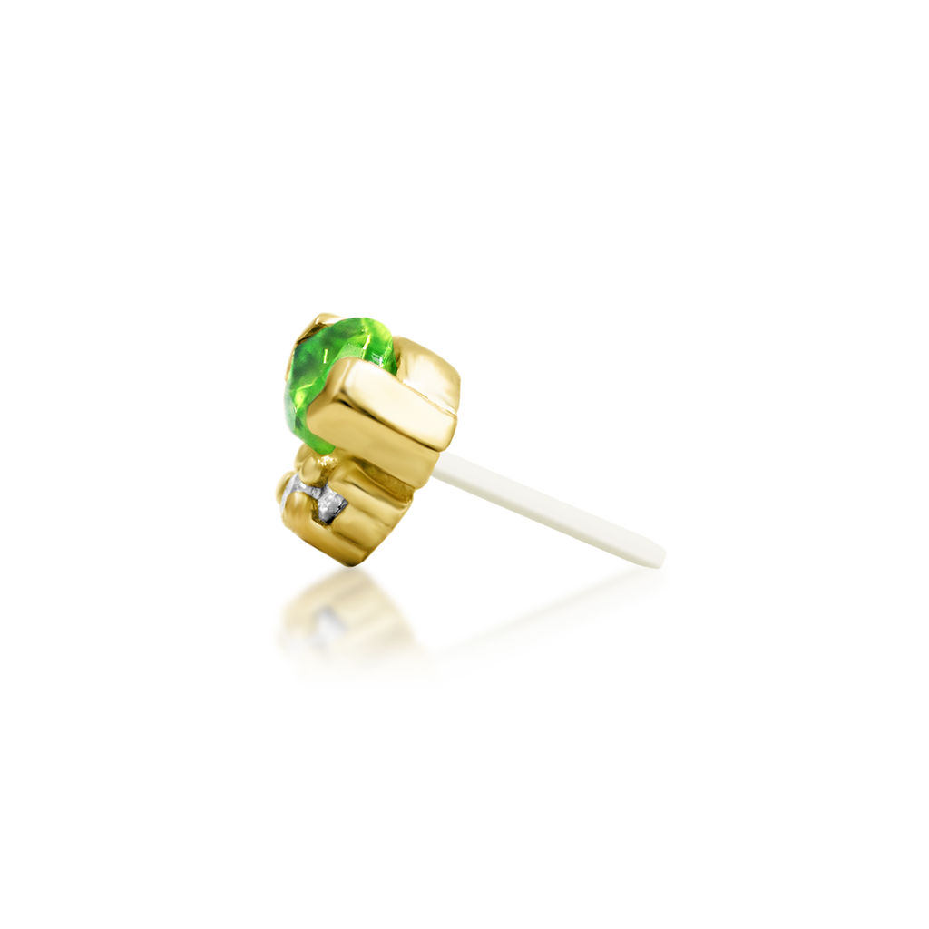 "Meri" Threadless Kryptonite End by Junipurr Jewelry