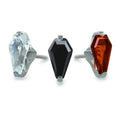 IN STOCK | Coffin Cut Gem Threadless End | NeoMetal Jewelry