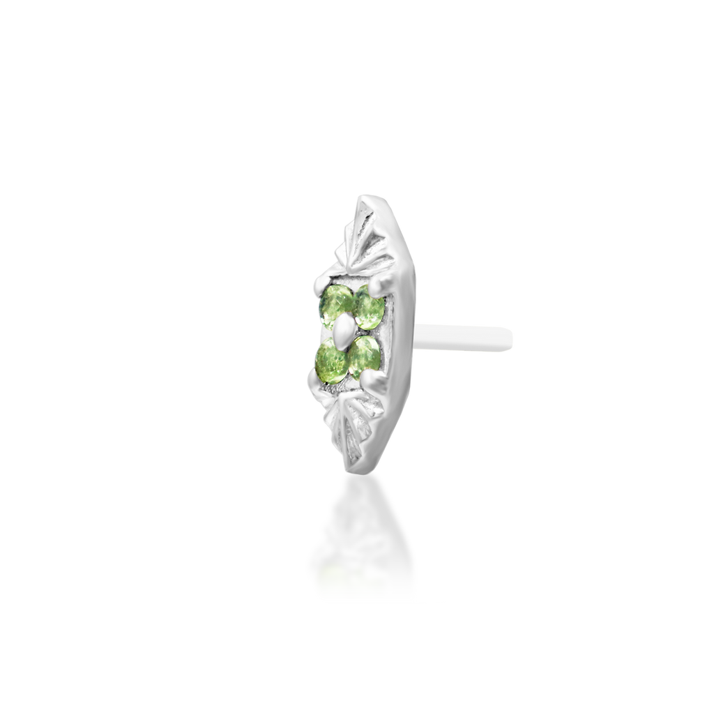"Livana" Threadless Kryptonite End by Junipurr Jewelry