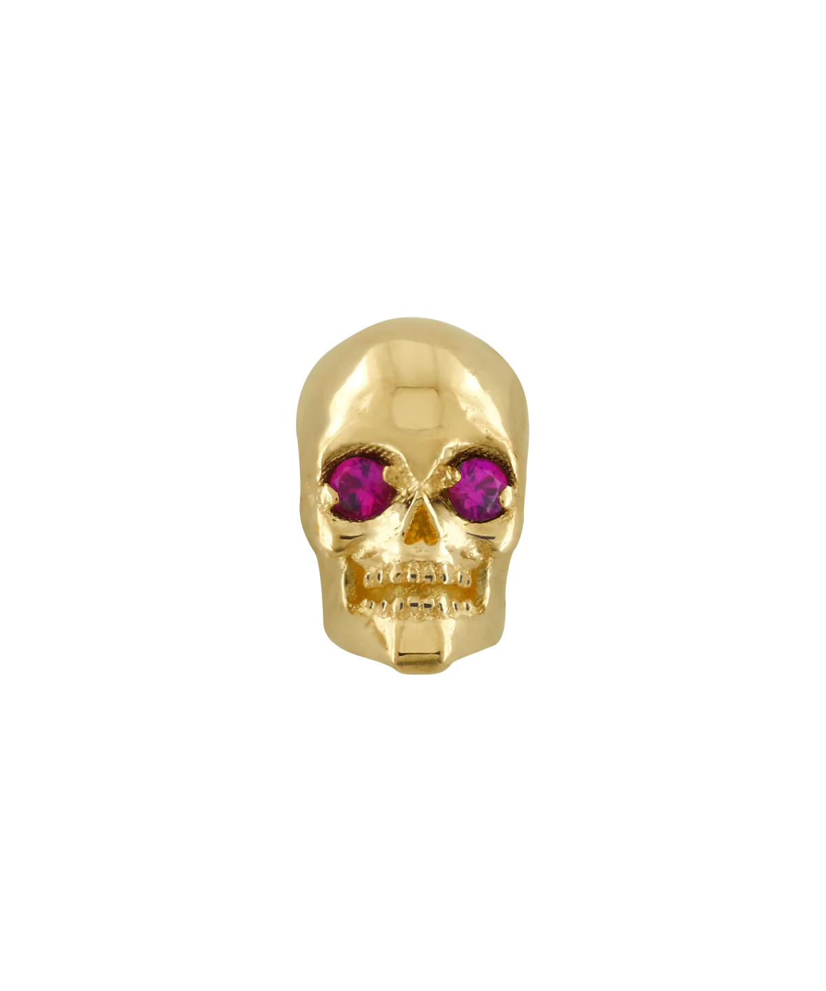 18K Solid Gold Skull End by Anatometal Jewelry
