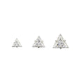 IN STOCK | Triangle Cut Cubic Zirconia Threadless End | Canasteel