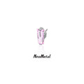 IN STOCK | Pink Tapered Baguette Threadless End | NeoMetal Jewelry