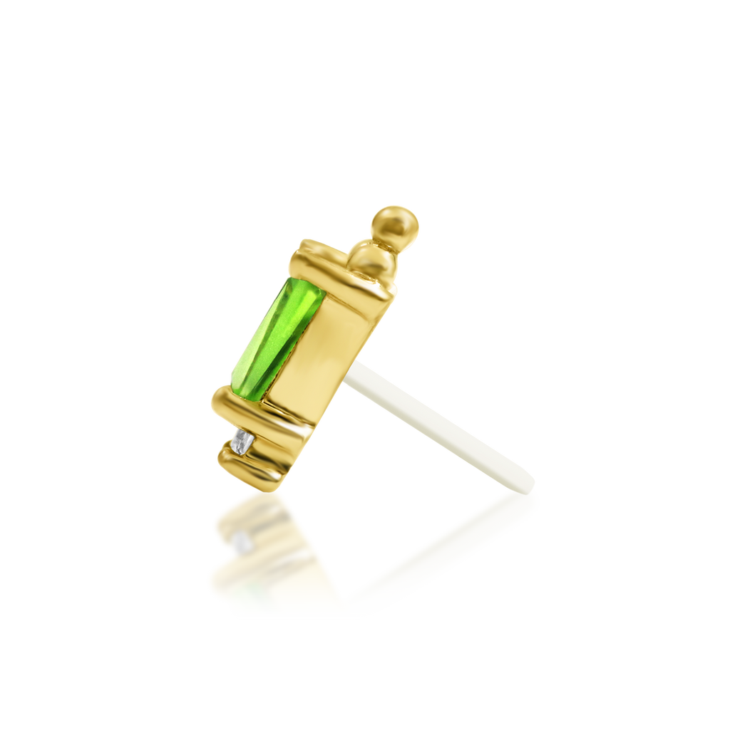 "Nixie" Threadless Kryptonite End by Junipurr Jewelry