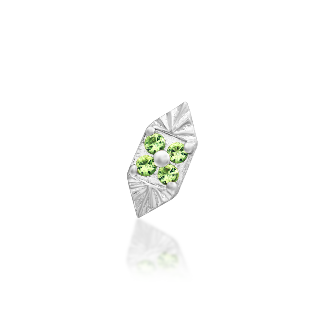 "Livana" Threadless Kryptonite End by Junipurr Jewelry