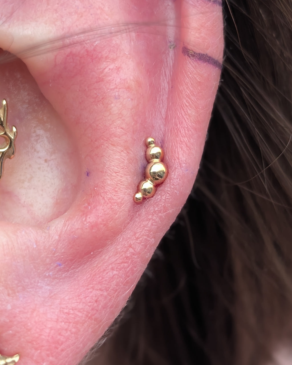 Gold Croissant | Threadless End | Junipurr Jewelry