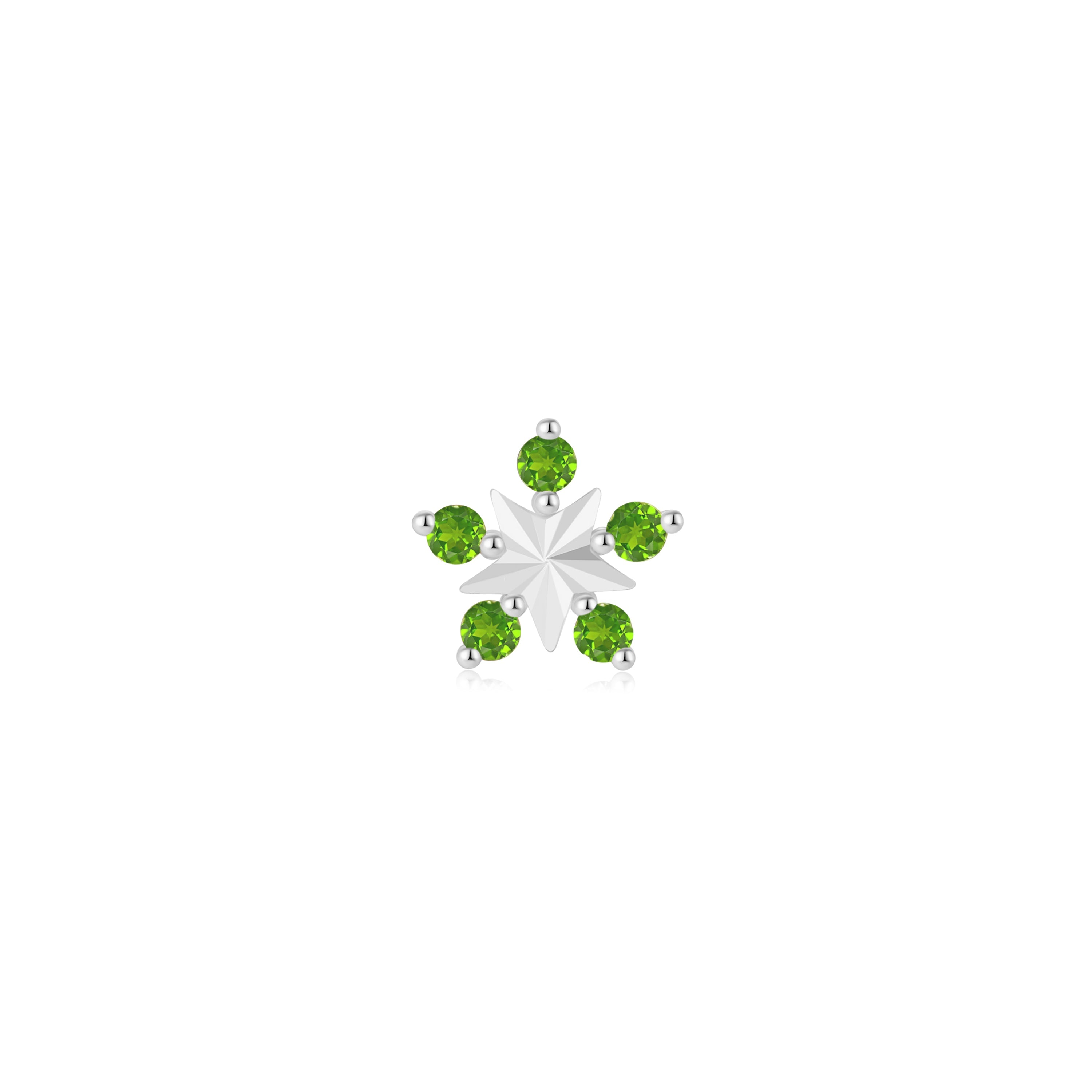 Cosmo - Chrome Diopside Threadless End | Ember Jewelry