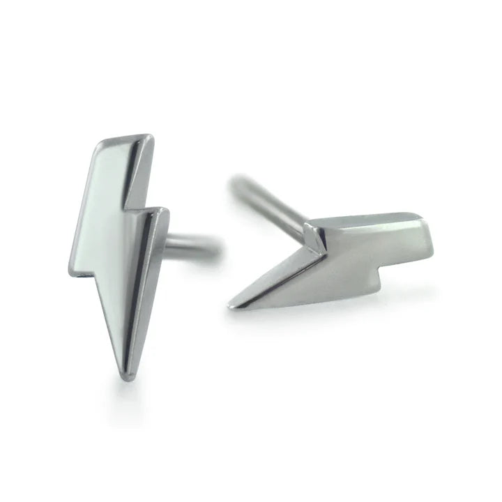NeoMetal | 4mm Polished Titanium Lightening Bolt *Threadless* (Copy)