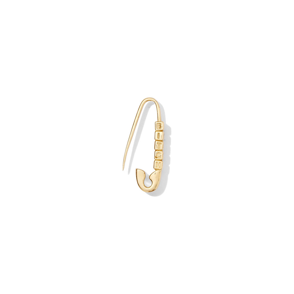 Custom Word Safety Pin by Tawapa Jewelry