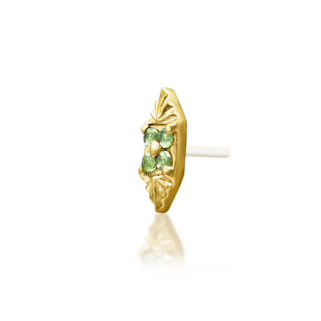 "Livana" Threadless Kryptonite End by Junipurr Jewelry