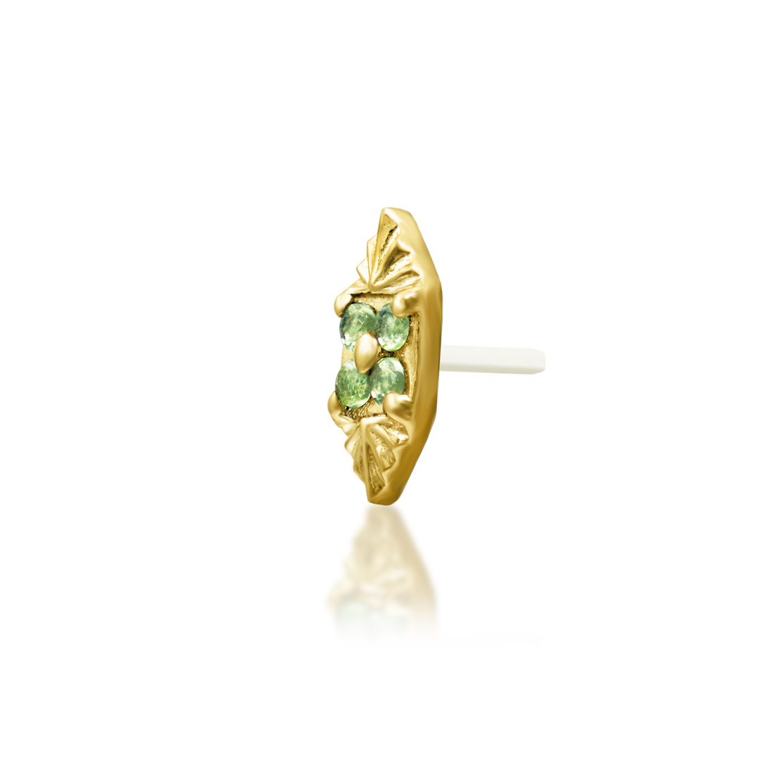 "Livana" Threadless Kryptonite End by Junipurr Jewelry