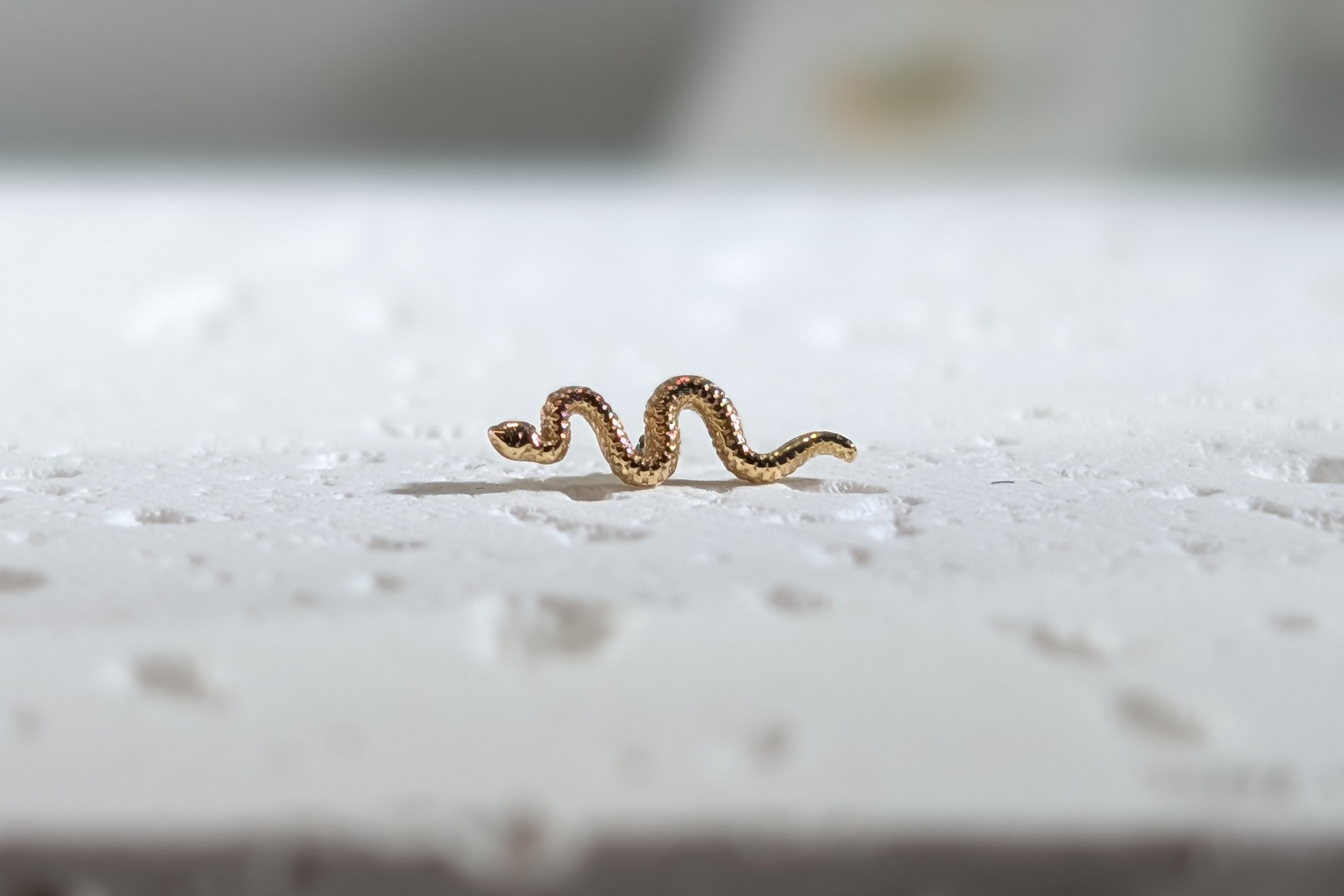 IN STOCK | BVLA | Solid Gold Snake - Internally Threaded End