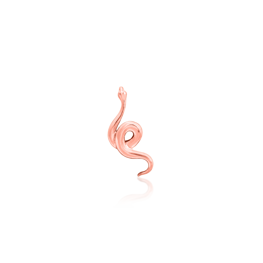 QUICK SHIP | 14K Polished Snake End & Threadless Labret by Junipirr Jewelry