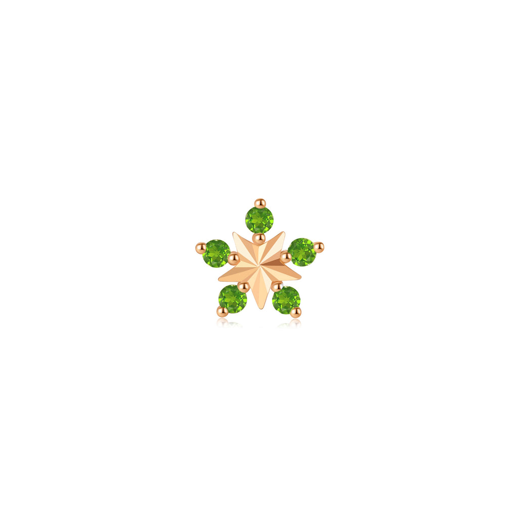 Cosmo - Chrome Diopside Threadless End | Ember Jewelry