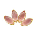 Limited Edition — 18K Solid Gold Sunstone Oregon Marquise 4-Gem Fan End by Anatometal Jewelry