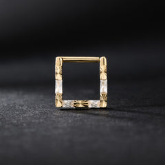 Matter Of Fact | Square Clicker Ring | Ember Body Jewelry