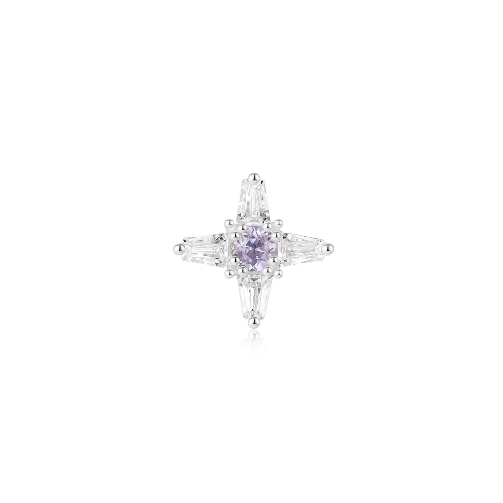 Parallax - Tanzanite & Cubic Zirconia Threadless End | Ember Jewelry