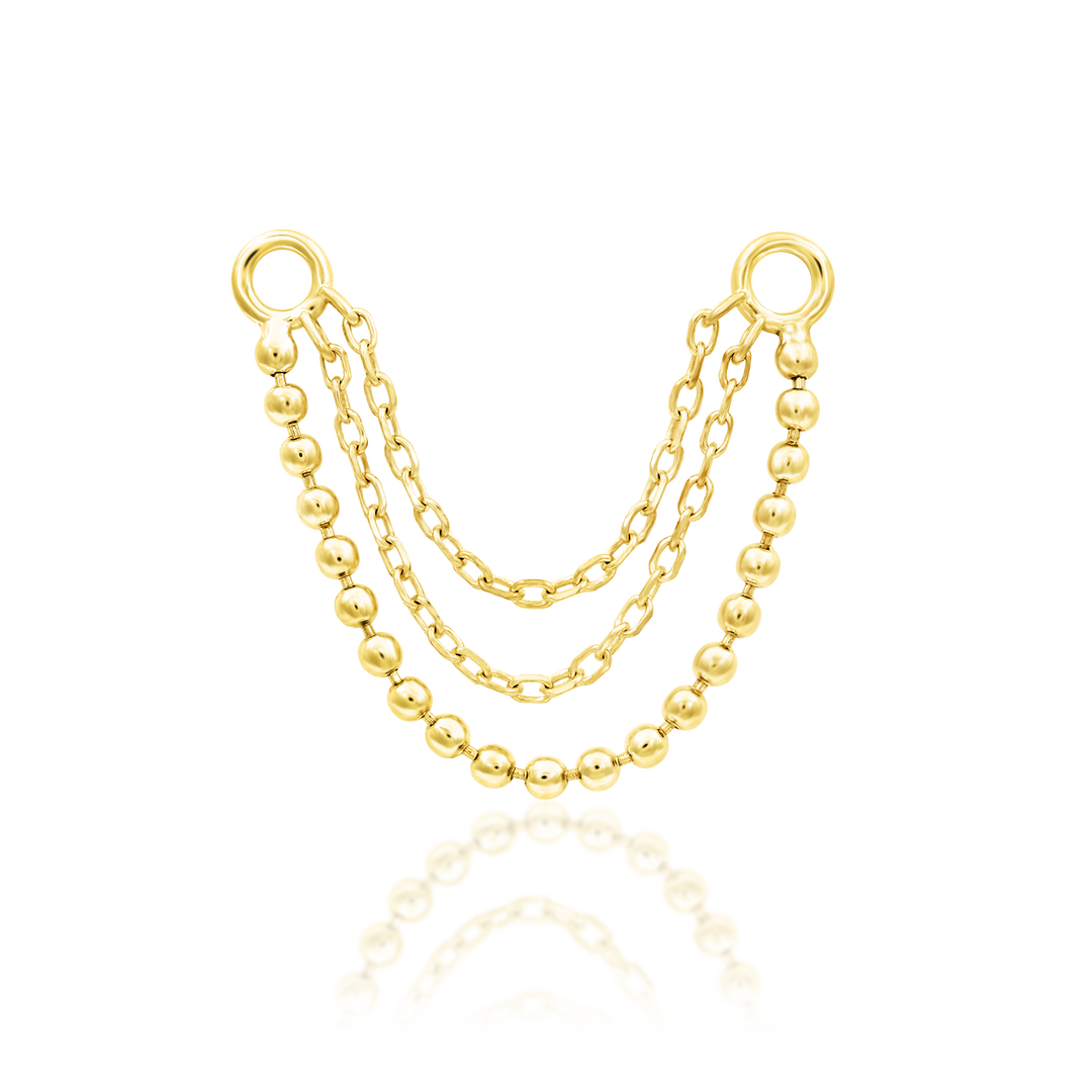 Quinn | Triple Chain | Junipurr Body Jewelry