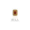 IN STOCK | BVLA | Solid Gold & AAA Garnet Afghan Baguette Internally Threaded End