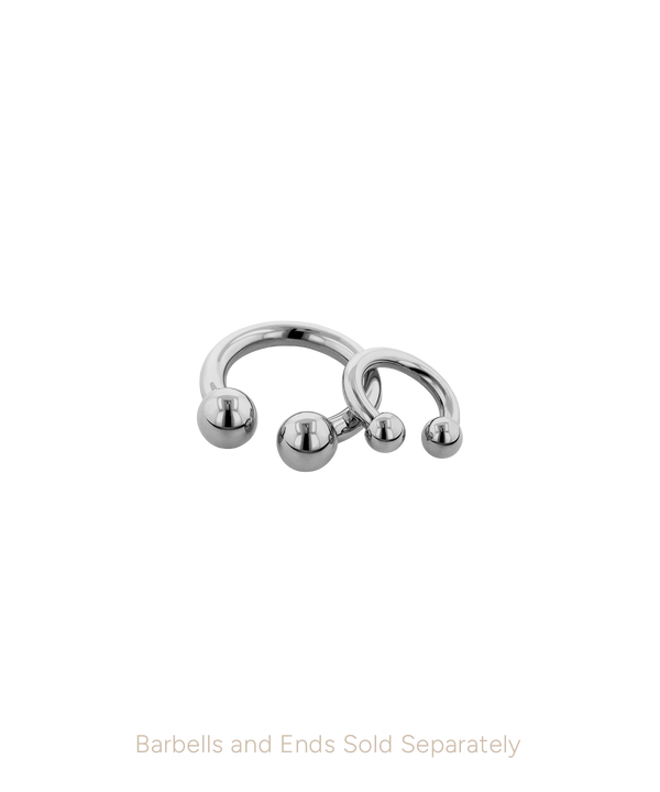 Large Gauge (2mm+) Internally Threaded Circular Barbell