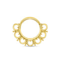 14K Gold Fixed Gem Seamless Ring by BVLA