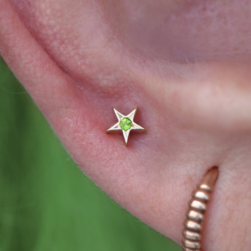Atlas - Chrome Diopside Threadless End | Ember Jewelry
