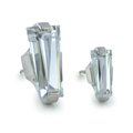 IN STOCK | White Tapered Baguette Threadless End | NeoMetal Jewelry