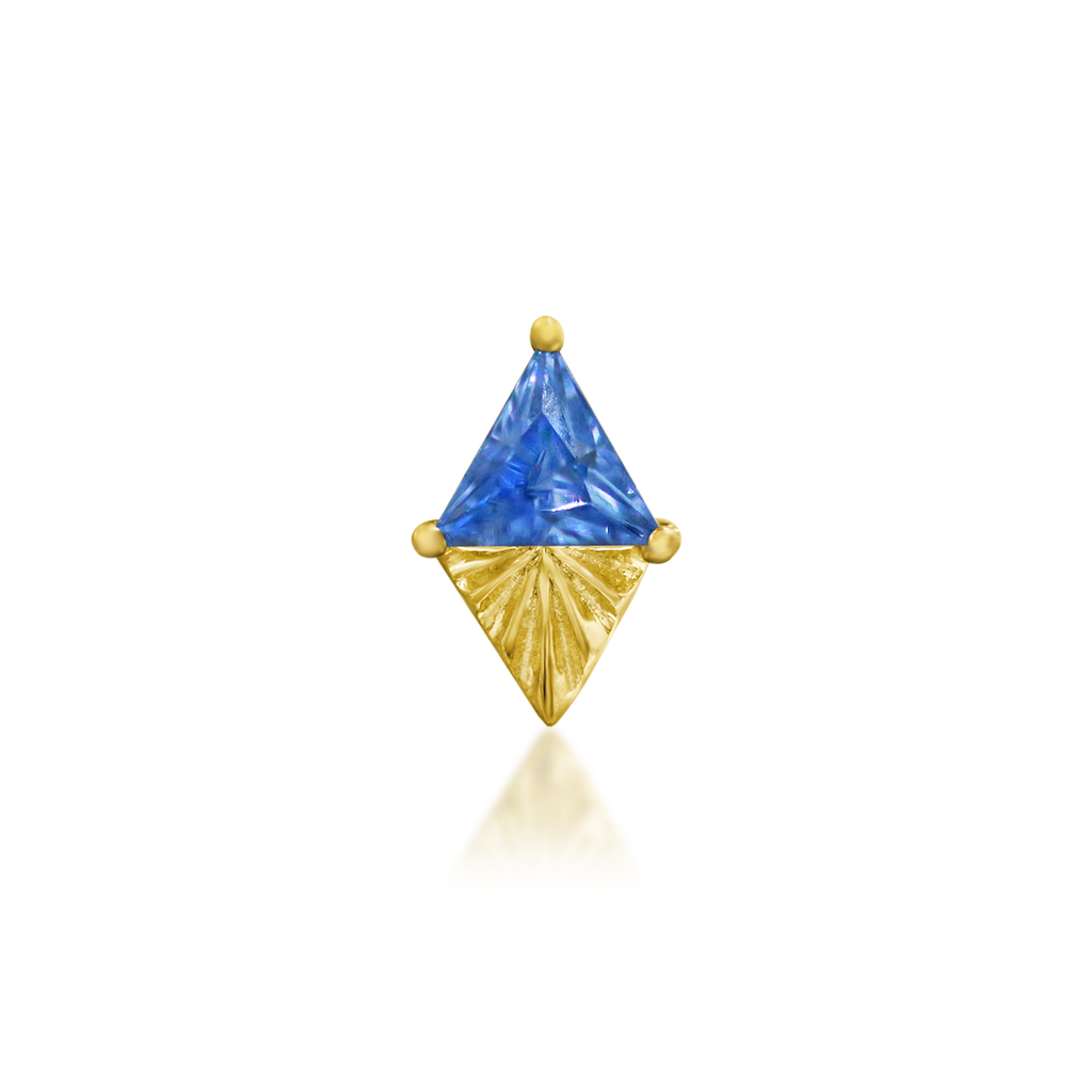 QUICK SHIP | "Selene" (Tanzanite) Threadless Ends
