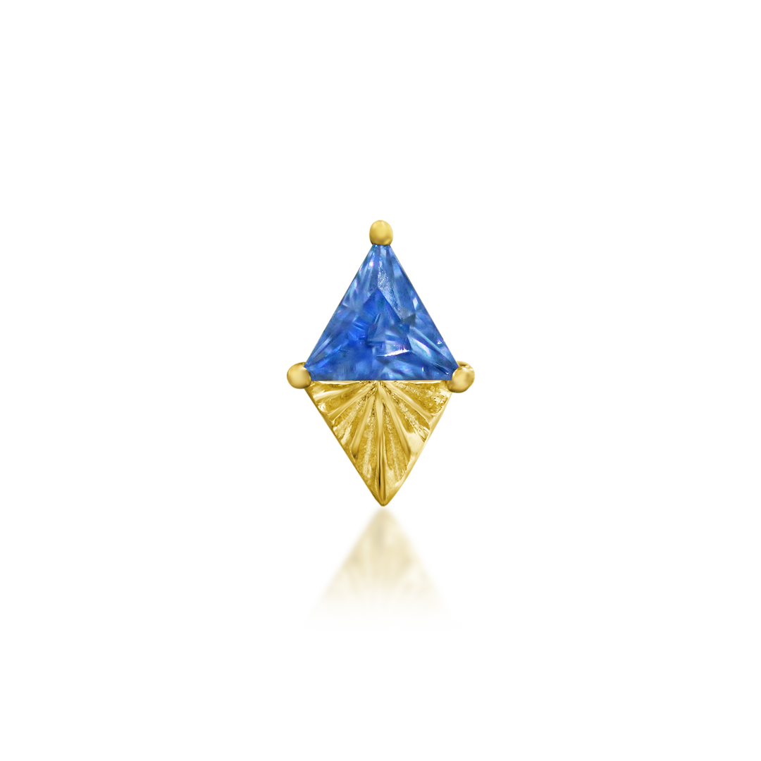 QUICK SHIP | "Selene" (Tanzanite) Threadless Ends
