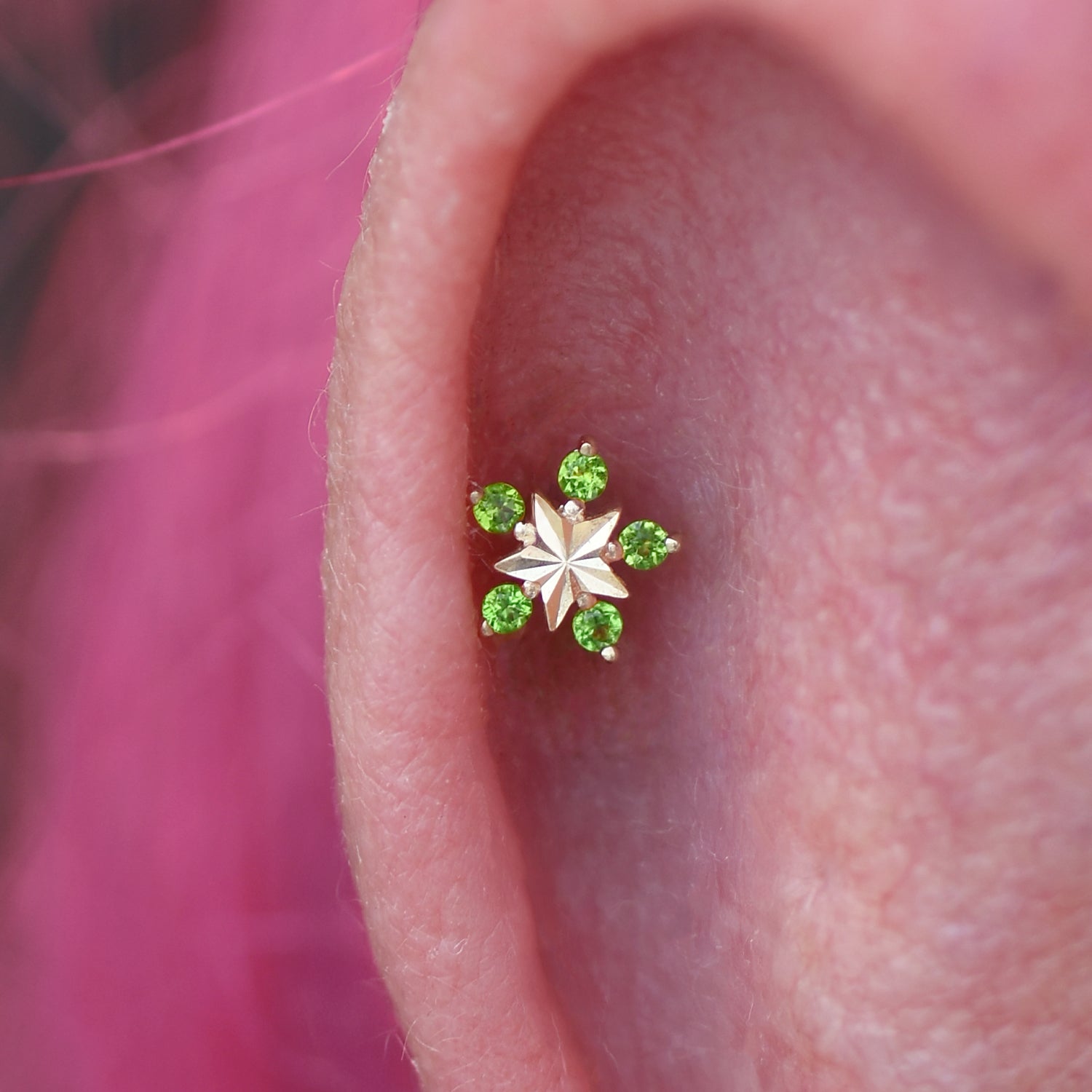 Cosmo - Chrome Diopside Threadless End | Ember Jewelry